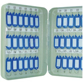 Schlüsselschrank Q-Connect, für 36 Schlüssel, grau