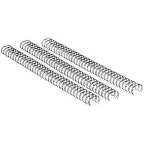Wirerygge Fellowes 3:1, 10 mm metallic, 80 ark, 100 stk