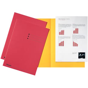 Dossiermap Esselte, rood, karton 180 g/m², pak van 100 stuks