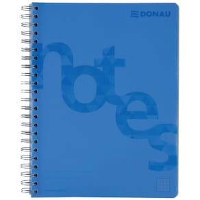 Collegeblock DONAU, PP Cover, A4, kariert, blau