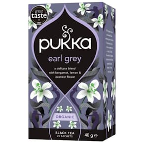 Te PUKKA Svart Gorgeous Earl Grey 20/fp