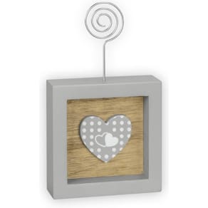 Bilderrahmen Goldbuch Cecilia, grau, 7x12 cm mit Memoclip