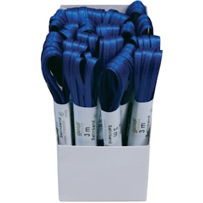 Doppelsatinband Goldina, 3 mm x 3 m, dunkelblau