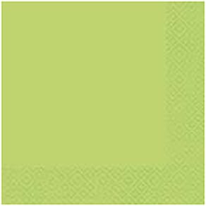 Serviette BRAUN+COMPANY Atelier, 33x33cm, limette, 20 Stück