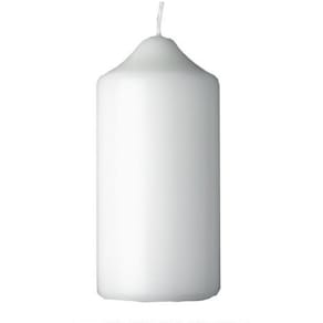 Blockljus Vit, 130x60mm, 12st