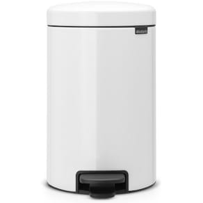 Papperskorg BRABANTIA Pedalhink Newicon 12L Vit