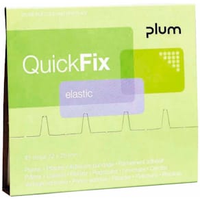 Plasterrefill Plum Elastic 75% bomuld, brun, 45 stk