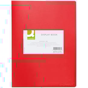 Showalbum Q-CONNECT, A4, 40 tassen, rood