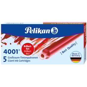 Tintenpatrone Pelikan 4001 GTP/5, Großraum, brillantrot