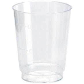 Plastglas Duni 40 ml, Ø43 mm, PS, transparent, 50 stk