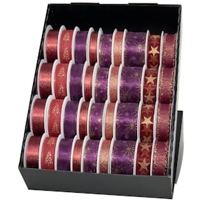 Geschenkband-Präsenter GOLDINA, 36-teilig, berry