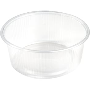 Plastbakke Færch rund Ø101x50 mm, PP klar, 100 stk