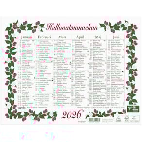 Väggkalender Lilla Hallonalmanackan 2026