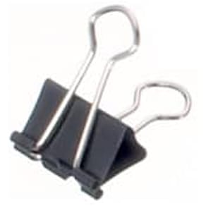 Foldbackklammer Q-Connect, 19 mm, 10 St., schwarz