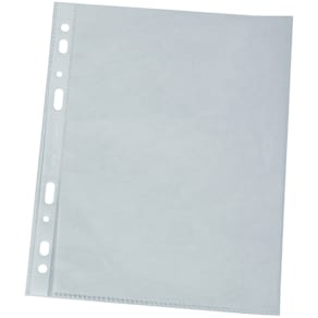 Prospekthülle Q-CONNECT KF01630, A4, 10 St., genarbt, transp.