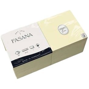 Kaffeservietter Fasana 3-lag creme, 1/4-fold 24x24 cm, 4x250