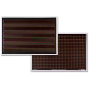 Kunststofftafel RHEITAFLEX System 9, Lineatur 1/7 mm kariert, 26x