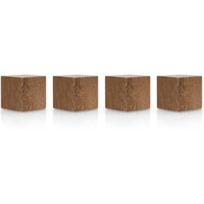 Holzmagnet magnetoplan Wood Series Cube, Walnuss, 4 Stk.