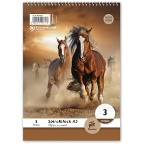 Schulblock Staufen Style Linie 3, A5, mit Spiralbindung