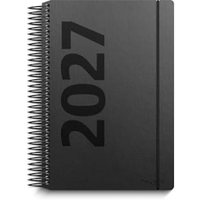 Dagskalender Mayland 2027, 140 x 179 mm, sort, FSC Mix