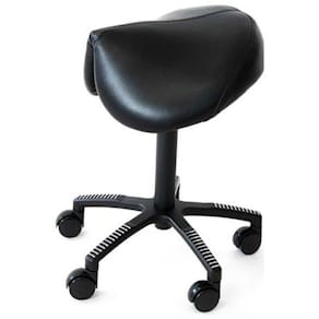 Sadelstol KENSON Flexsadel skinn sort