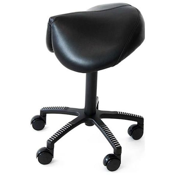 Sadelstol KENSON Flexsadel skinn sort