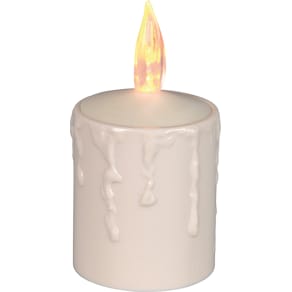 Blockljus STAR T Paula LED 11,5cm beige
