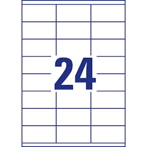 Universaletiketten Avery Zweckform, 70 x 35 mm, weiß
