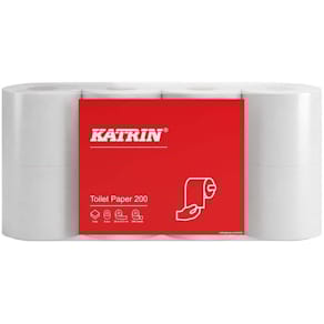 Toiletpapir Katrin 2-lags, hvid, 97 mm x 25 m, 64 ruller