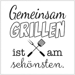 Servietten AMBIENTE Gemeinsam grillen, 33x33 cm, 20 Stück