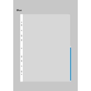 Signallomme BNT A4 blå PP, 100 stk