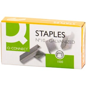 Heftklammern Q-CONNECT Nr. 10, verzinkt, 1000 Stück