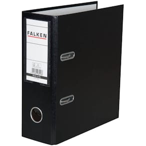 Ordner Falken A5 hoch, schwarz, Rücken 80 mm