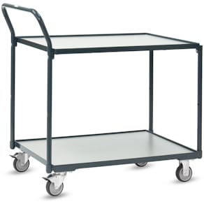 Tischwagen Fetra, 2 Böden, grau