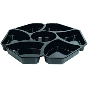 Bakkeindsats Duni Octaview 7 rum, 284x284x25 mm, sort, 150 stk