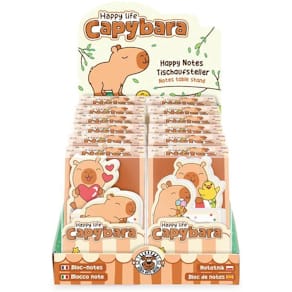 Notizblock TRENDHAUS Mini Capybara, 2er-Set, sortiert