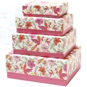 Geschenkkarton Rössler Joy, rechteckig, 4 Größen, bunt