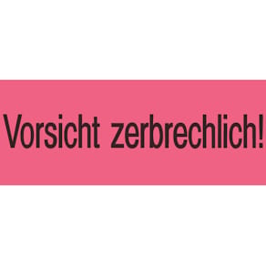 Versandetikett HERMA, Vorsicht zerbrechlich, 118 x 39 mm
