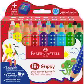 Buntstifte Faber-Castell Grippy, 16 Stück, sortiert