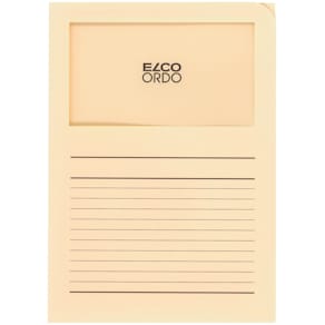 Sichtmappe Elco Ordo classico, A4, 120g, chamois, 100 Stück