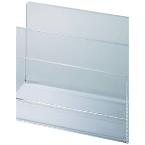 Kartenständer MAUL Acryl, glasklar, 2 Fächer