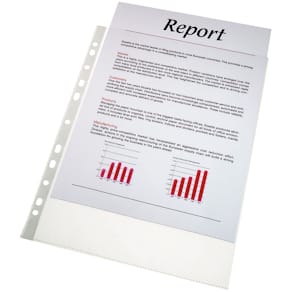 Plastlommer Esselte transparent, 100 stk