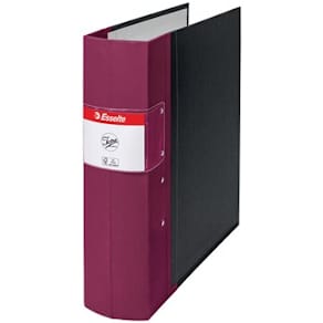 Gaffelpärm JOPA A4 Trärygg Vinröd, 80mm