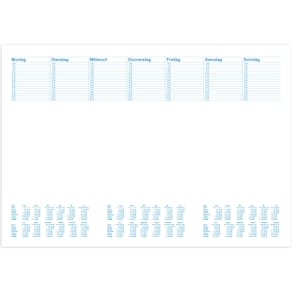 Schreibunterlagenblock RNK Office - Blanko mit Kalendarium