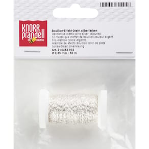 Basteldraht Knorr Prandell Bouilloneffekt, 50 m, silber