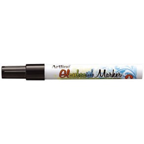 Glasboard marker Artline EPG-4 2 mm rund, sort, 12 stk