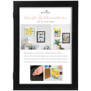 Bilderrahmen GOLDBUCH Kunst, schwarz, MDF, aufklappbar, Magnet-V.