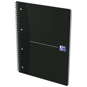 Collegeblock Oxford Office Black, A4+, 70 Blatt, kariert