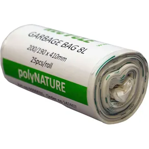 Soppåse Polynature 8l vit 25/r