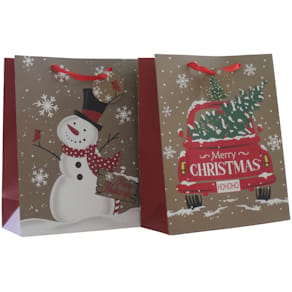 Geschenktasche PBS XMAS, sortiert, 26 x 32 x 12 cm